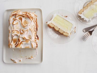 Lemon meringue baked Alaska