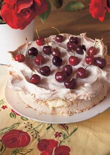 Lemon meringue ice cream cake