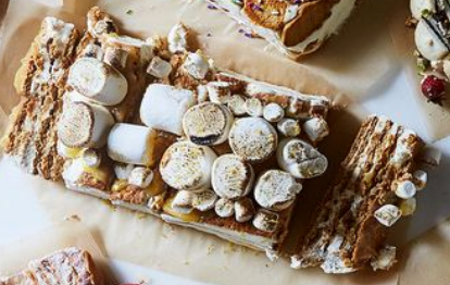 Lemon meringue icebox cake