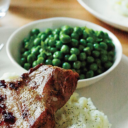 Lemon-mint peas
