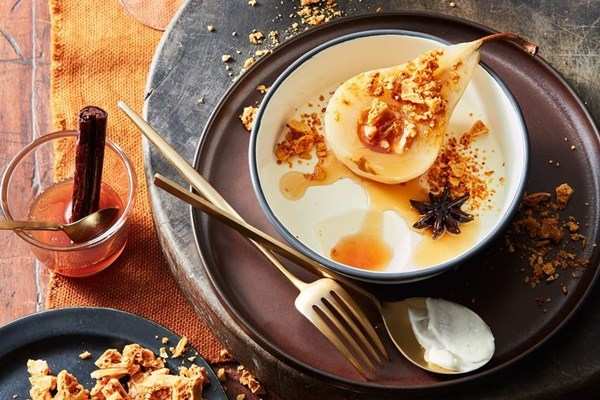 Lemon myrtle and yoghurt panna cotta
