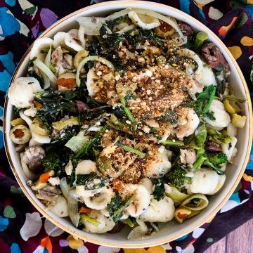 Lemon-olive sardine orecchiette