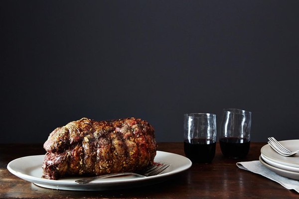 Lemon-oregano leg of lamb