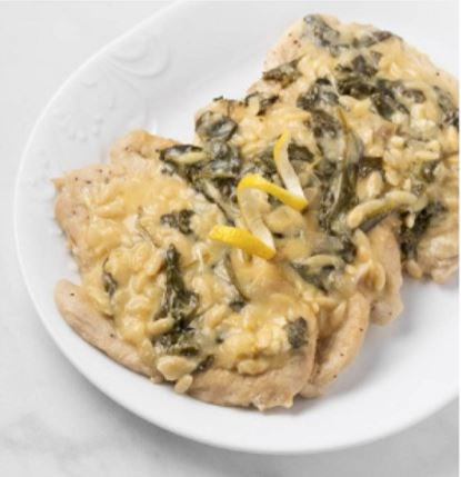 Lemon orzo chicken