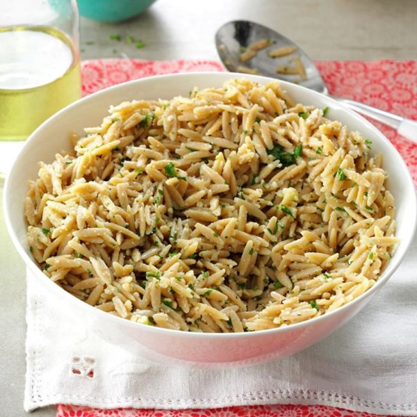 Lemon Parmesan orzo