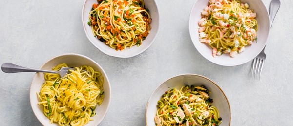 Lemon Parmesan spaghetti