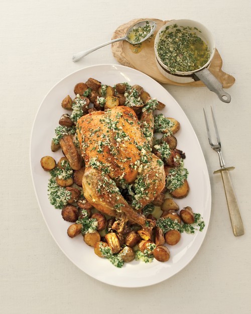 Lemon, parsley & Parmesan + chicken & potatoes