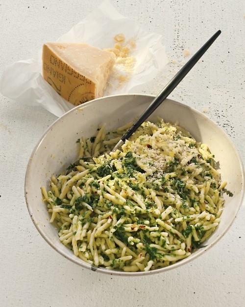 Lemon, parsley & Parmesan + pasta