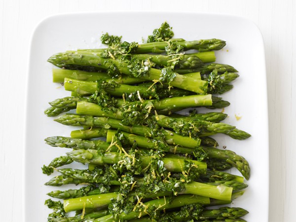 Lemon-parsley asparagus