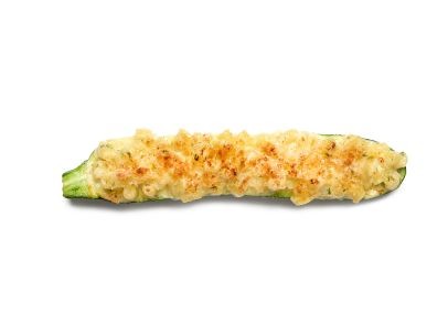 Lemon pasta-stuffed zucchini