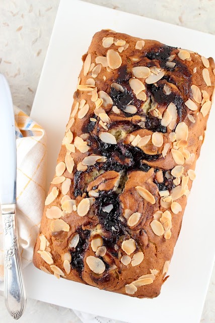 Lemon pecan almond quick bread