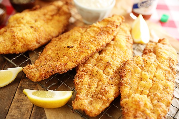 Lemon-pepper catfish