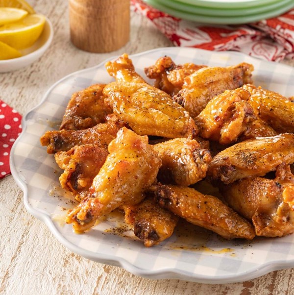 Lemon-pepper chicken wings