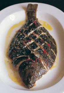 Lemon pepper plaice with chilli