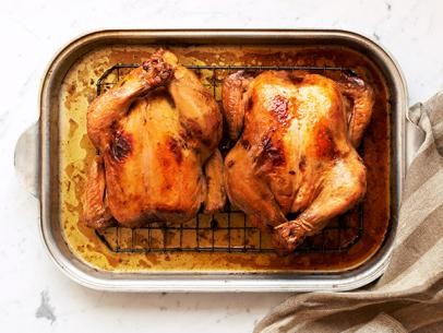 Lemon-pepper roast chicken