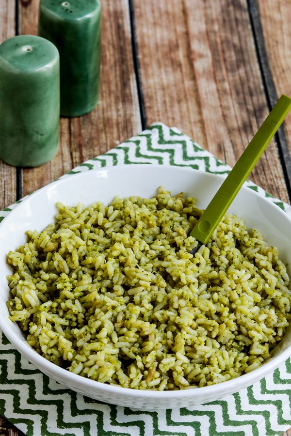 Lemon pesto rice