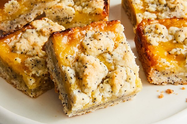 Lemon poppy seed bars