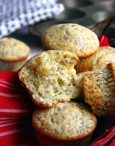 Lemon poppy seed muffins