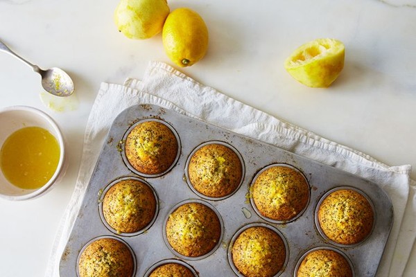 Lemon poppy seed muffins