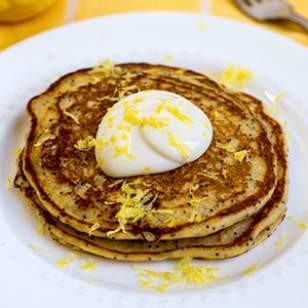 Lemon-poppy seed pancakes