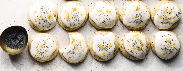 Lemon-poppy seed-ricotta cookies