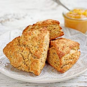 Lemon-poppy seed scones