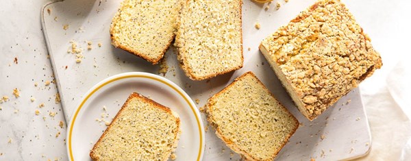 Lemon-poppy seed streusel bread