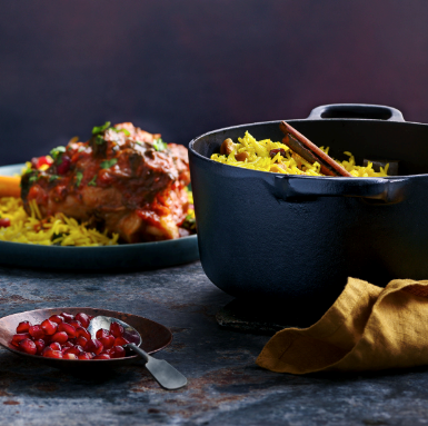 Lemon, raisin and cashew pilau rice