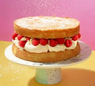 Lemon, raspberry & almond Victoria sandwich