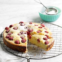 Lemon-raspberry coffeecake