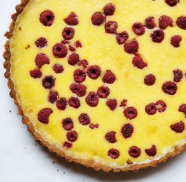 Lemon raspberry crostata