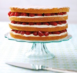 Lemon raspberry layer cake