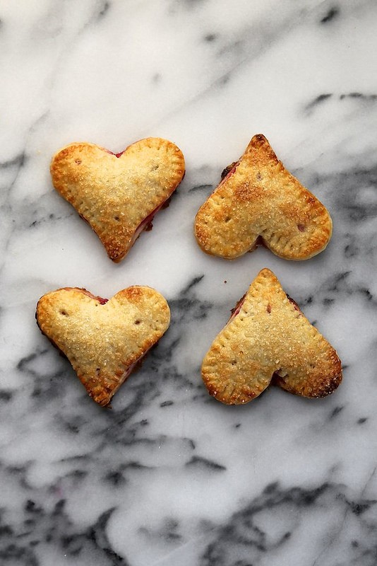 Lemon raspberry pie crust hearts