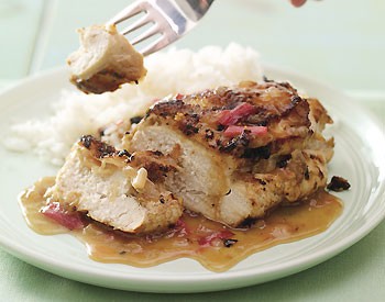 Lemon-rhubarb chicken