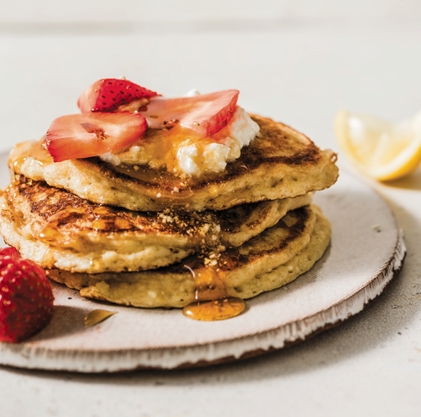 Lemon ricotta pancakes