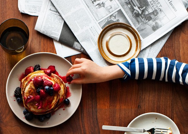 Lemon-ricotta pancakes