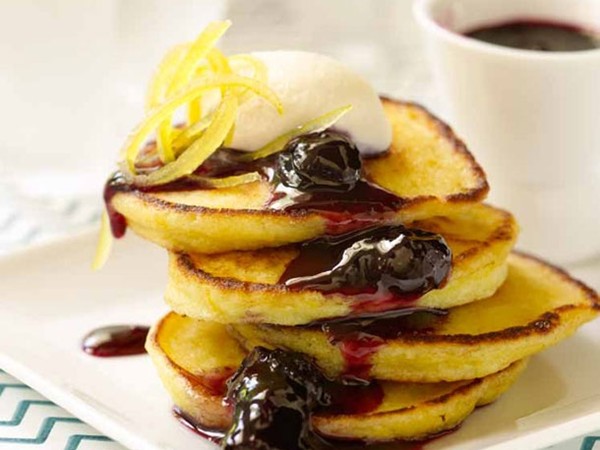 Lemon ricotta pancakes