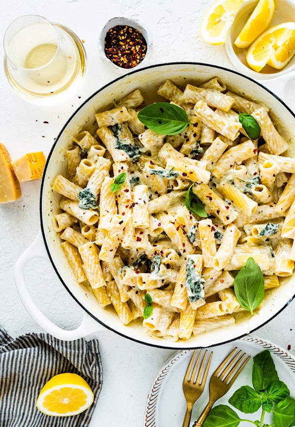 Lemon ricotta pasta