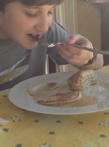 Lemon-ricotta silver dollar pancakes