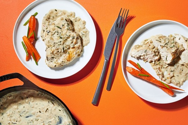Lemon rosemary chicken skillet