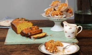 Lemon rosemary drizzle cake