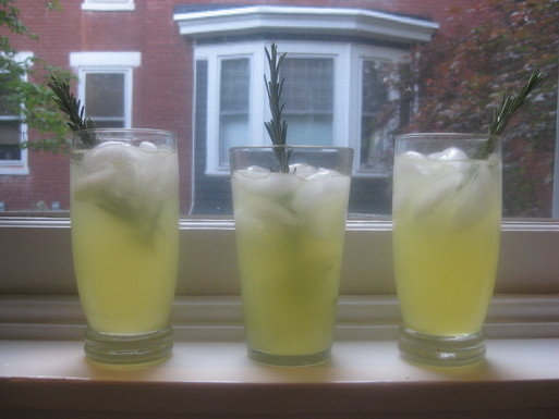 Lemon rosemary fizz