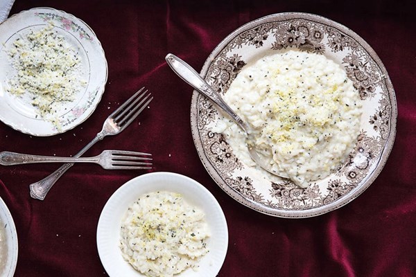 Lemon-rosemary risotto
