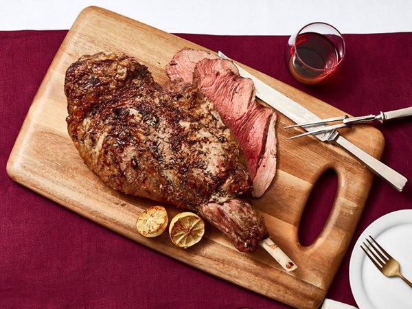 Lemon-rosemary roast leg of lamb