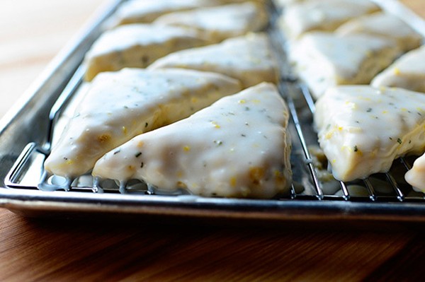 Lemon rosemary scones
