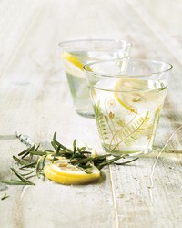 Lemon-rosemary sun tea