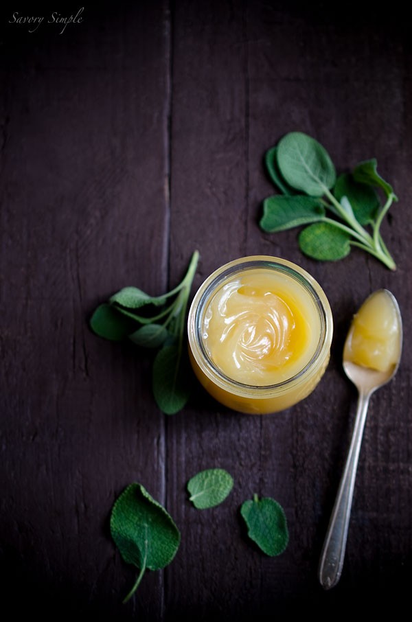 Lemon sage curd