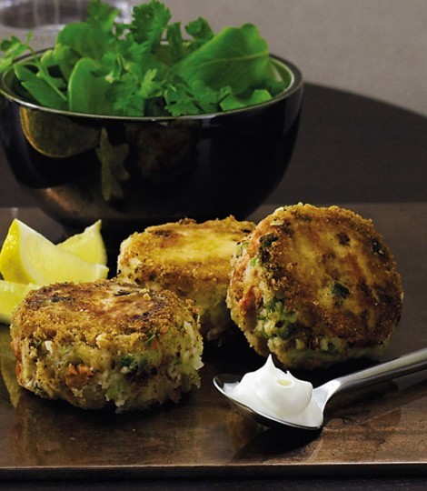 Lemon salmon fishcakes