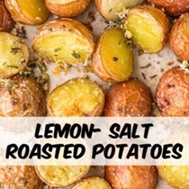Lemon salt-roasted potatoes
