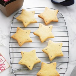 Lemon shortbread stars